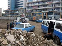 Addis Abeba, Straßenarbeiten / 